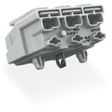 złączka zasilająca 3-biegunowa ze stopkami ze styk. PE