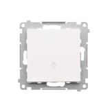 Simon 55 Przycisk zwierny /światło/ szybkozłączka Biały mat