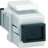 Moduł KEYSTONE gniazdo SC światłowod. żeński-żeński, SimPLEx, wielomod., biały