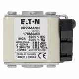 FUSE 800A 690V 1BKN/50 AR UC Wkładka szybka 800A AC 690V rozmiar 1 53x69x51 mm aR IEC UL, 170M4468 E