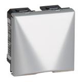 Mosaic - Wyjście Kablowe Standard 20A - 2 Modułowe - Aluminium 079249 LEGRAND