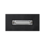 Simon Connect Płytka 90x45mm (2xK45) złącza LPT (D-Sub 25) + wkład aluminium K104A/8 K104A/14 KONTAKT