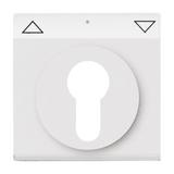 FUTURE Pokrywa z polem opisowym. Z nadrukiem Do wyłącznika na klucz i wyłącznika/przycisku żaluzjowe