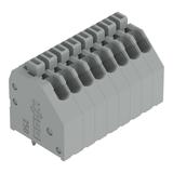 Złączka do płytek drukowanych przycisk 0,5mm2 RM 2,54mm 8-bieg szara /50szt./ 250-1408 WAGO
