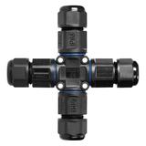 Konektor kablowy, rozdzielacz czterokrotny typu-X z szybkozłączką, IP68, 3x4mm2, 400V/16A