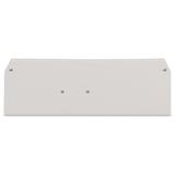 ścianka końcowa jasnoszara