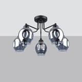 Sollux Żyrandol FILLAN 5 czarny SL.1145