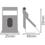 Zaciski do montażu w zabudowie PANEL RECESSED MOUNT CLIPS VALUE