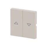 CARAT/FUTURE/SOLO Klawisz z nadrukiem Do wyłącznika/przycisku żaluzjowego kość słoniowa