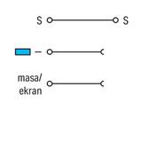 3-przewodowa złączka do elementów w. zasilająca pomarańczowa