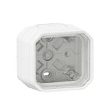 NOWE PLEXO - PUSZKA NATYNKOWA POJEDYNCZA Z PRZEPUSTEM MEMBRANOWYM BIAŁA