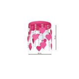 MILAGRO Lampa Sufitowa CORAZON PINK 3xE27