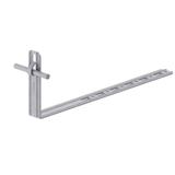 AN-19K/OG/-N Uchwyt dach.regul.pros.Z-zag. L=28cm,H=13,5cm /OG/