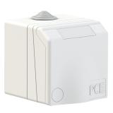 GNIAZDO ZABUDOWANE SERIA DESIGN IP44 gniazdo NADTYNKOWA przelotowe 16A 3P+Z 400V IP44