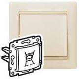 VALENA GNIAZDO TELEFONICZNE 2XRJ45 (4 STYKI) KREM, Legrand