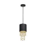 lampa wisząca Almeria E27 czarno/złota MLP6439 Milagro