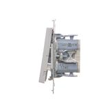 Simon 55 Łącznik roletowy podwójny trójpozycyjny 1-0-2 szybkozłączka Aluminium mat TZW2.01/143 KONTAKT