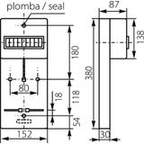 Tablica licznikowa TLR-1F (N+PE) 10.2 OPATÓWEK