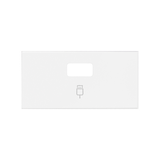 Simon 100 Pokrywa do gniazda USB pojedynczego (mechanizm 1/2) biały mat