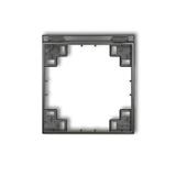 MINI SCHUKO Ramka pośrednia do gniazda bryzgoszczelnego z uziemieniem SCHUKO grafitowy KARLIK