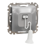 Sedna Design & Elements, przycisk z cięgnem, srebrne aluminium