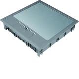 tehalit.VE-EE Pokrywa uchylna VQ12 244x244 wykładzina 5mm stal szary PA VQ12057011 HAGER