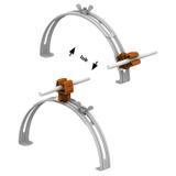 AN-15P/OG/-N Uchwyt gąsior.rozsuw.Z-zatrz. H=3,5cm /OG/ brązowy