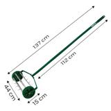 Aerator ręczny, wertykulator walcowy do trawy 27 kolcy, średnica 15cm