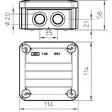 T 60 M20 KL, Puszka odgałęźna
