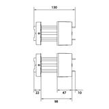 univers N Blok pusty 75x250mm 2 sztuki UD01F1 HAGER