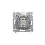 Simon 54 Łącznik krzyżowy z podświetleniem LED bez piktogramu 10A 250V szybkozłączka kremowy DW7L.01/X/41 KONTAKT
