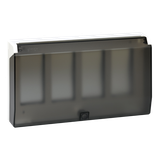 Simon Connect Ramka obudowy S500 z pokrywą 4-modułowa 8x K45 czysta biel