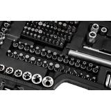 Zestaw kluczy 220 elementów 1/2", 3/8", 1/4"