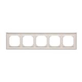 Simon 55 Ramka pięciokrotna 5-krotna LINE Aluminium mat TR5/143 KONTAKT
