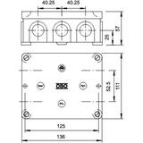 B 11 M/5, PUSZKI INST.B11 Z 5-POL.LISTW.S