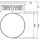 tehalit.VE-EE Pokrywa pełna IP54 5kN EKR12 fi306 25mm stal nierdzewna EKR120BL25 HAGER