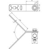 Element mocujący narożny Y, kąt 90 st., stal nierdzewna NIRO