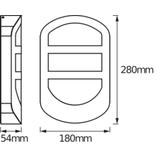 ENDURA STYLE PLATE WALL 12W ST LEDV Oprawa zewnętrzna