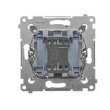 Simon 54 Przycisk „dzwonek” z podświetleniem LED 16A z. śrub. srebrny mat