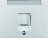 BERKER K.5 Płytka czołowa pojedyncza zasuwa chroniące przed kurzem pole opisowe aluminium 11707003 H