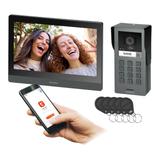 GADI, zestaw wideodomofonowy jednorodzinny, 2-żyłowy, 10", Wi-Fi, ekran dotykowy, Full HD, RFID 125k