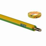Przewód instalacyjny H07V-U (DY) 2,5mm2 żółto-zielony 450/750V /100m/ NKT