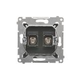 Simon 54 Gniazdo antenowe typu podwójne Do instalacji indywidualnych brąz mat