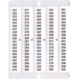 Oznacznik 251 do 300 (100 szt.) ES-NU0851251 003903082 ETI