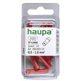 Złączka doczołowa izol. 0,5-1,0 mm PVC czerwona 260350/10 HAUPA