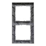 SUNO - Ramka - 2x, Aluminium szczotkowane, Legrand