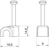 2012, KLIPSY PRZYB.DO KABLA 12MM CZAR.