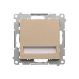 Simon 55 Oprawa oświetleniowa LED 230V (0,93 W) Barwa ciepła biała 3100K Szampański mat