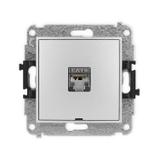 ICON Mechanizm gniazda komputerowego pojedynczego 1xRJ45, kat. 6, ekranowany, 8-stykowy, bez pola op