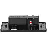 Hermetyczne gniazdo elektryczne podwójne prostokątne IP55 kąt 110st. czarne OR-GM-9047/B ORNO